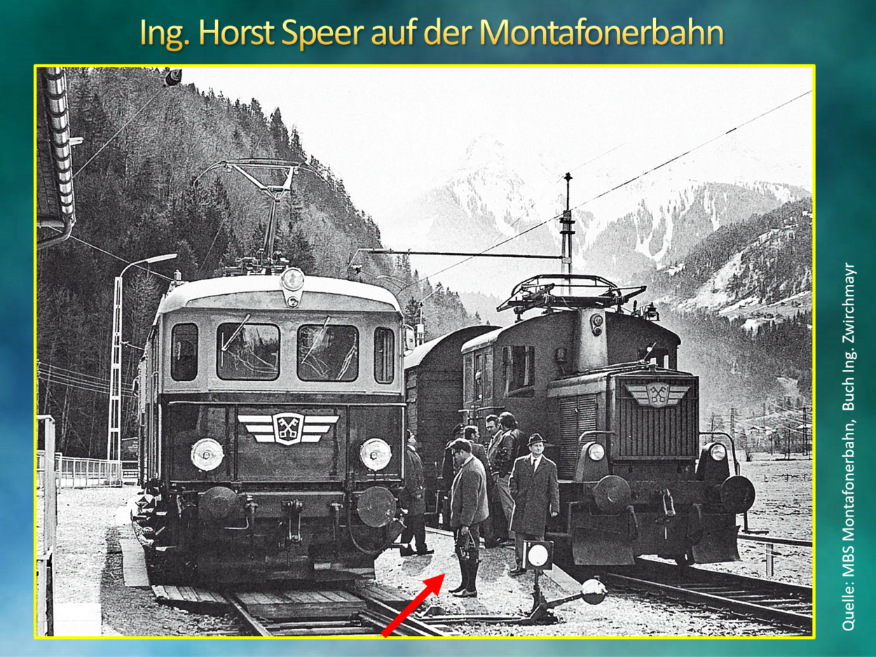 Ing. Horst Speer auf der Montafonerbahn
